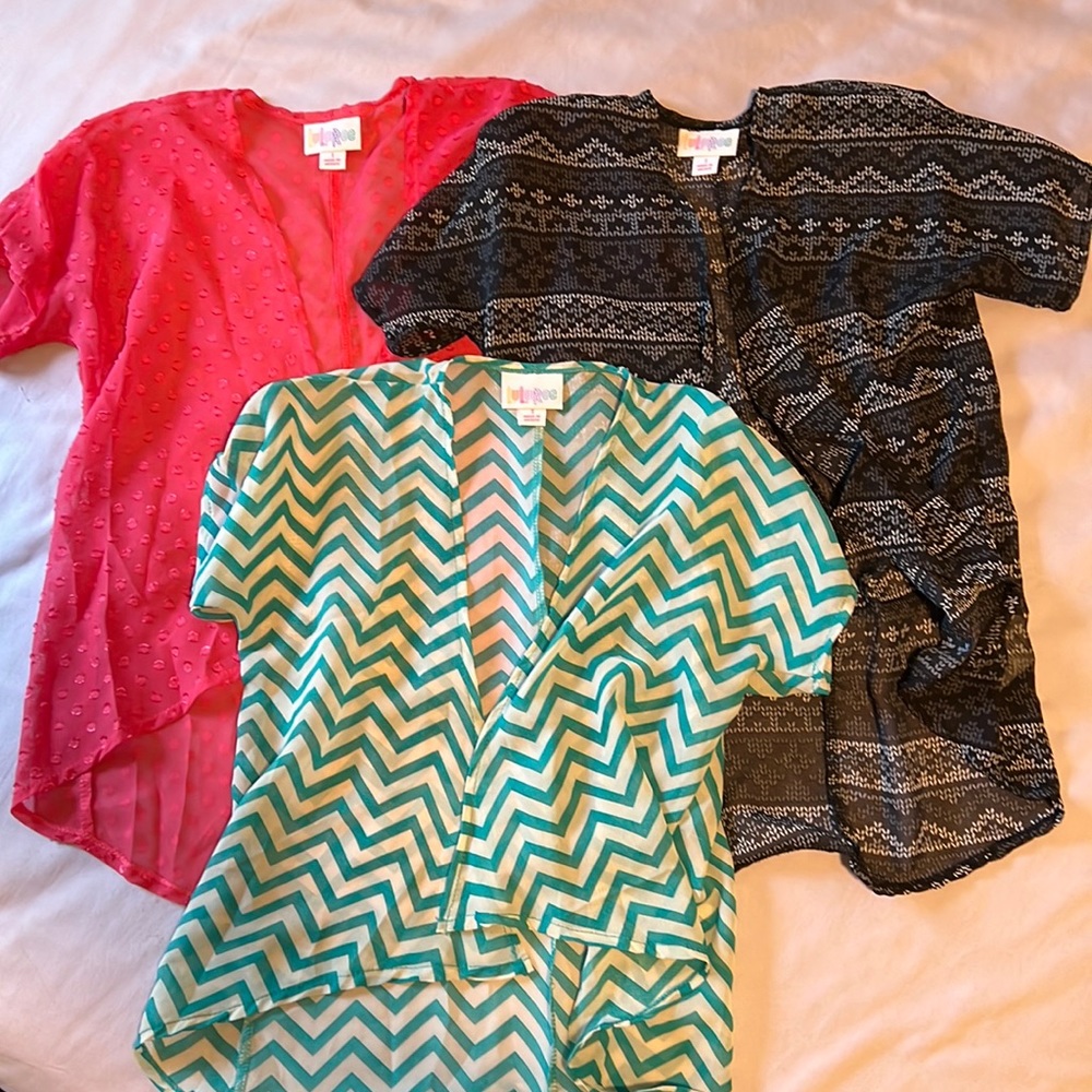 Lularoe Kids Bianka Kimono size 1 (lot of 3)